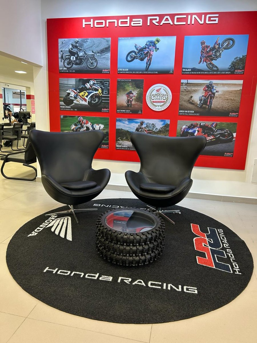 Tapete personalizado redondo Honda Racing