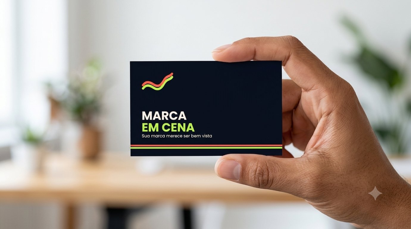 Cartão de visita personalizado Marca em Cena